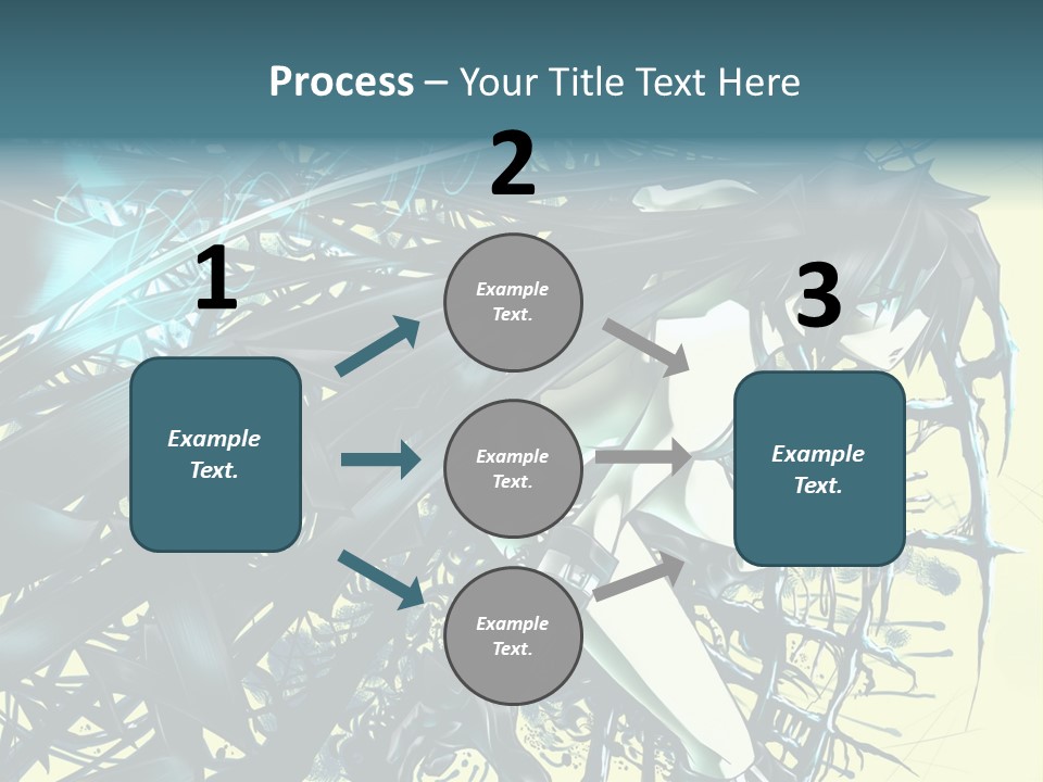 A Woman With Long Black Hair Holding A Sword PowerPoint Template