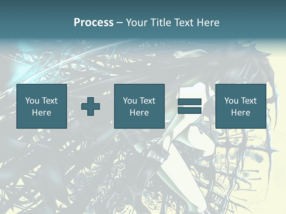 A Woman With Long Black Hair Holding A Sword PowerPoint Template
