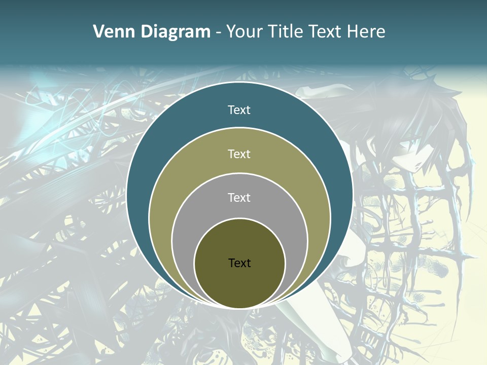 A Woman With Long Black Hair Holding A Sword PowerPoint Template