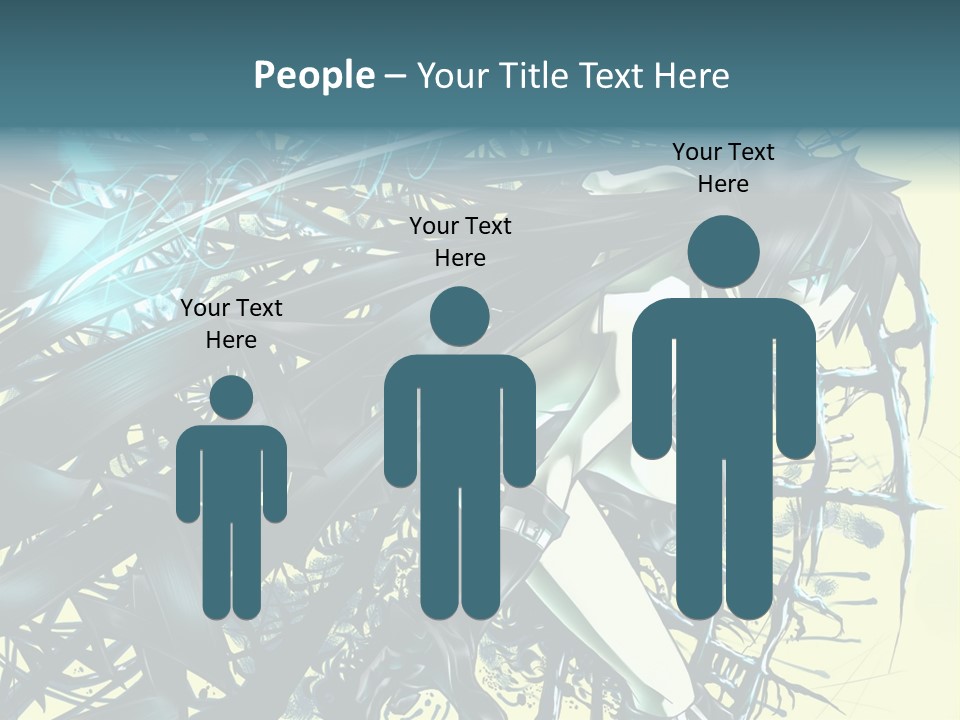 A Woman With Long Black Hair Holding A Sword PowerPoint Template