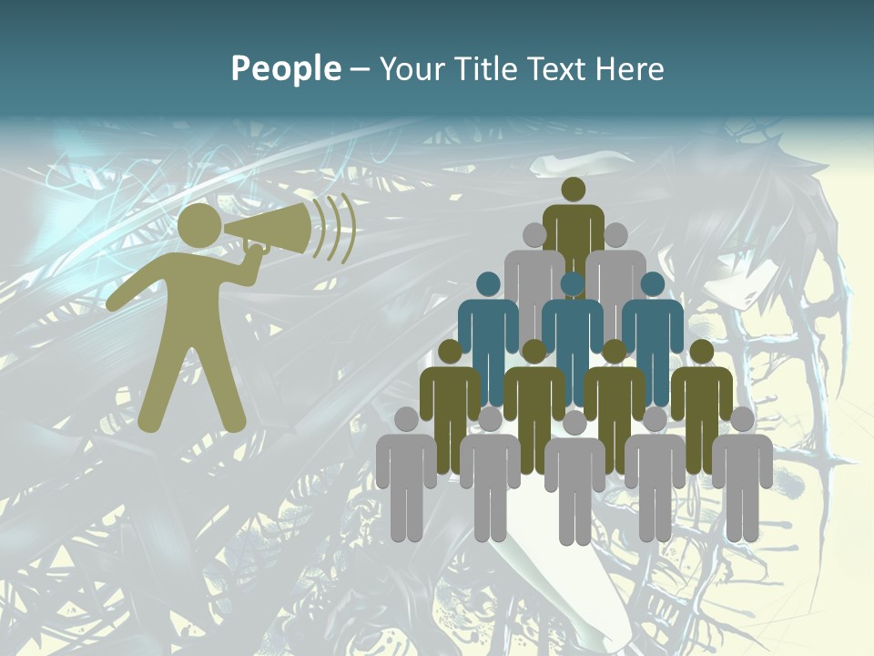 A Woman With Long Black Hair Holding A Sword PowerPoint Template