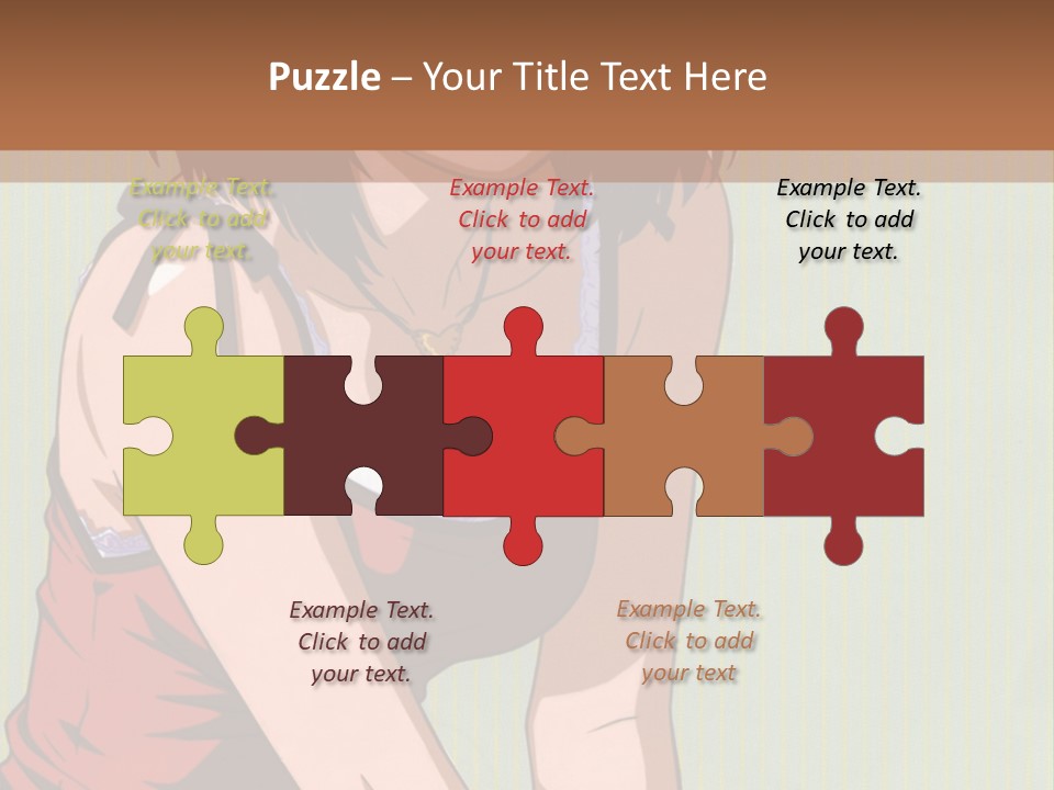 A Woman Sitting On The Ground With Her Legs Crossed PowerPoint Template