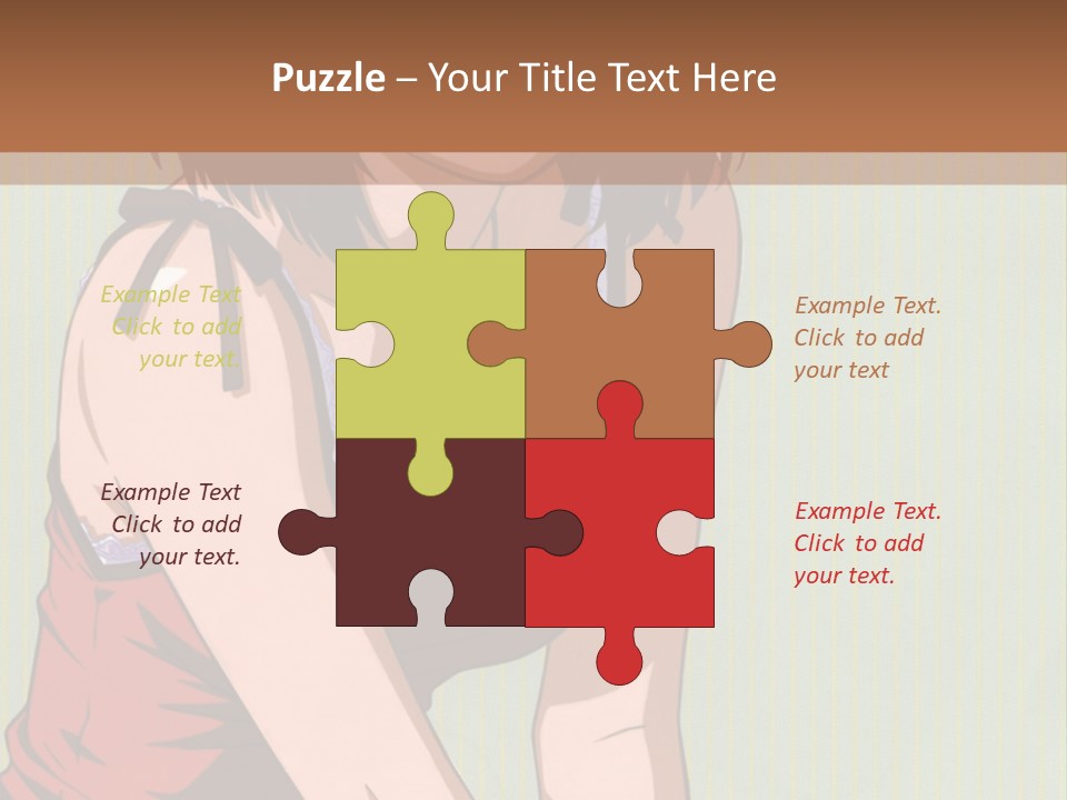 A Woman Sitting On The Ground With Her Legs Crossed PowerPoint Template