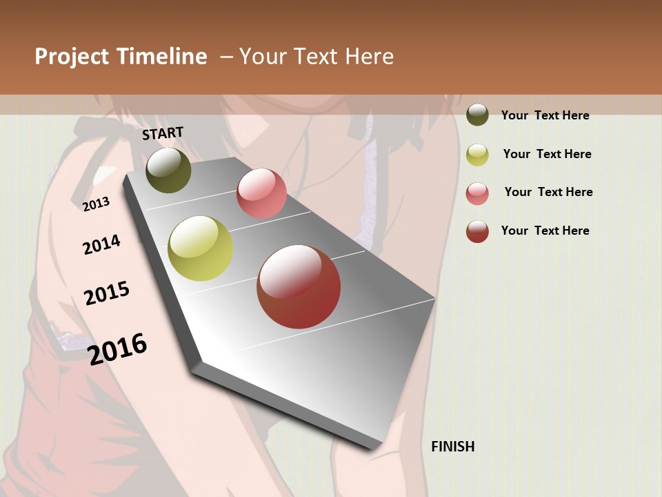 A Woman Sitting On The Ground With Her Legs Crossed PowerPoint Template