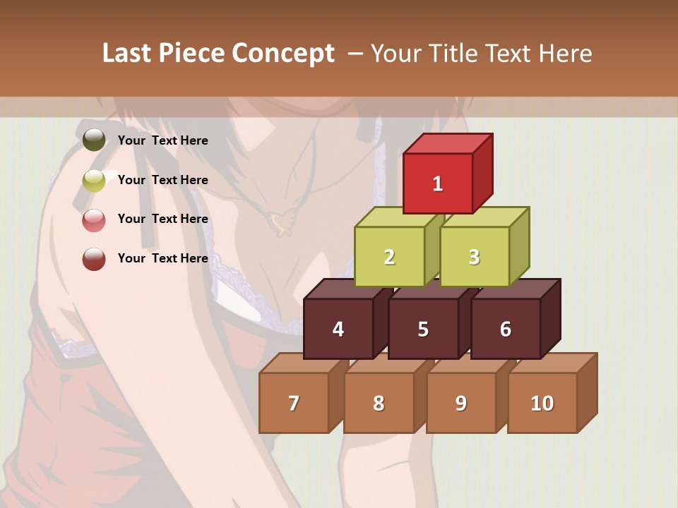 A Woman Sitting On The Ground With Her Legs Crossed PowerPoint Template