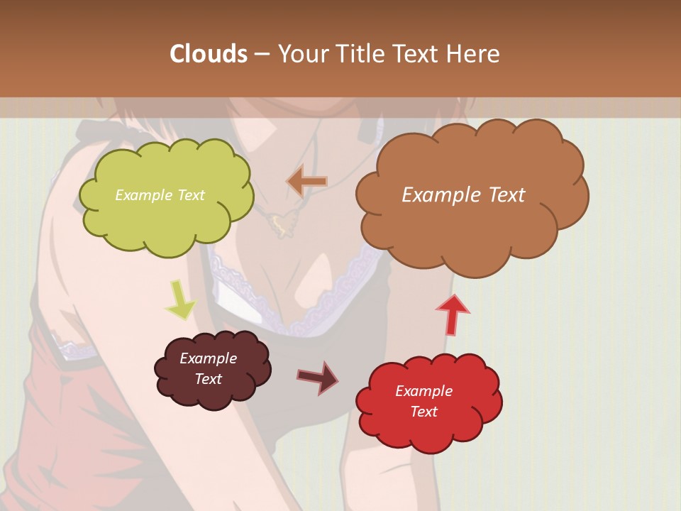 A Woman Sitting On The Ground With Her Legs Crossed PowerPoint Template