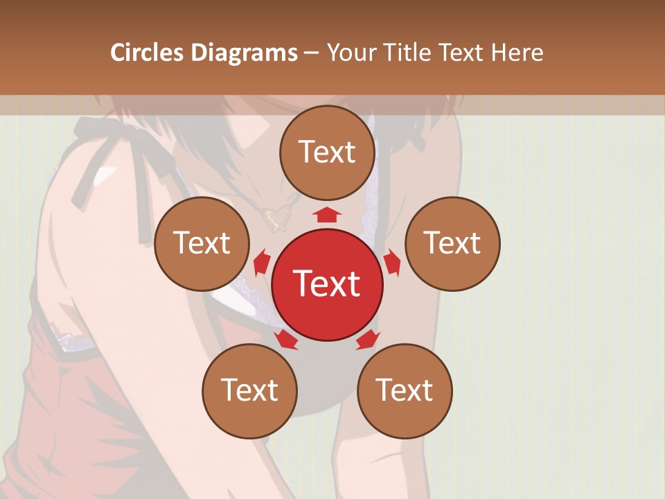 A Woman Sitting On The Ground With Her Legs Crossed PowerPoint Template