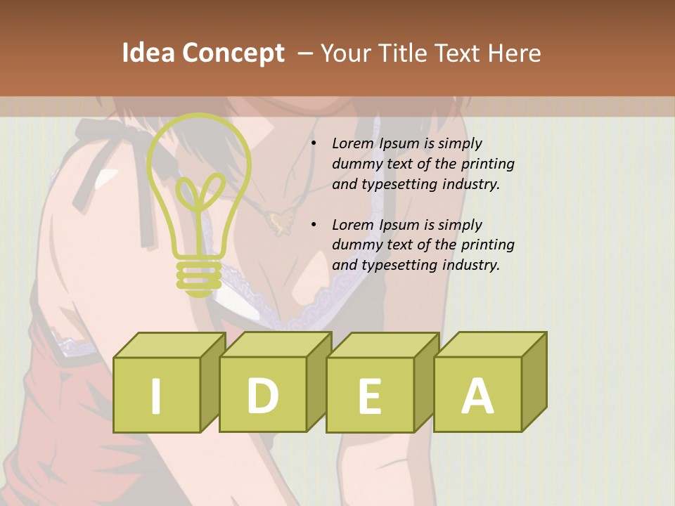 A Woman Sitting On The Ground With Her Legs Crossed PowerPoint Template