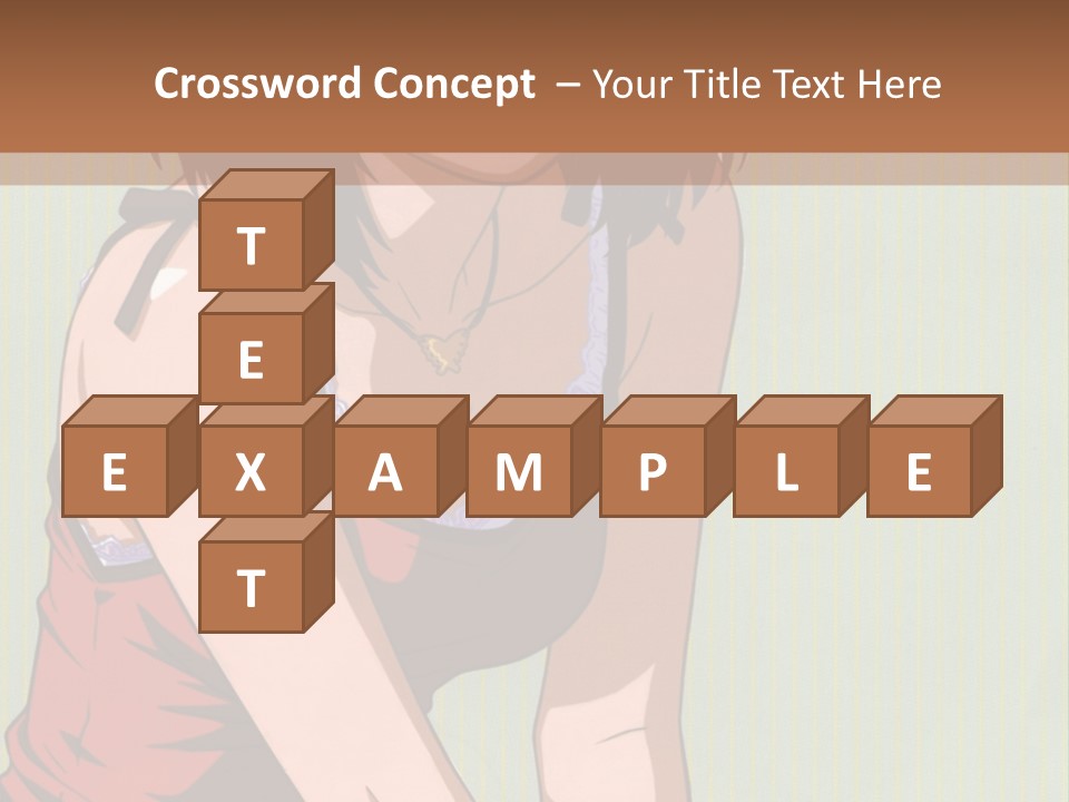 A Woman Sitting On The Ground With Her Legs Crossed PowerPoint Template