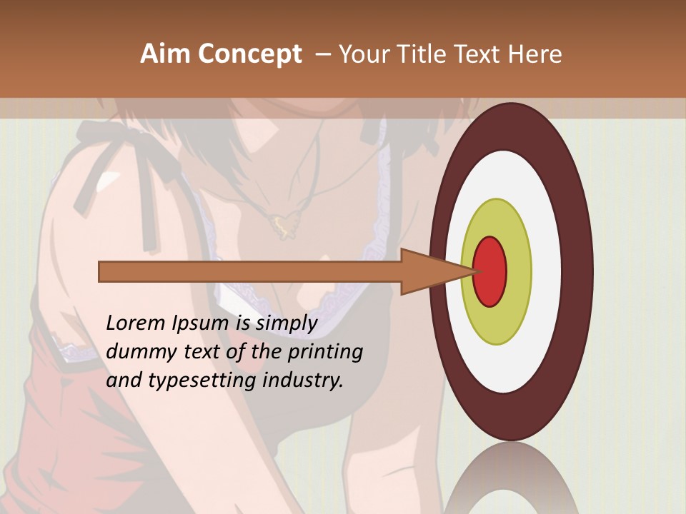 A Woman Sitting On The Ground With Her Legs Crossed PowerPoint Template