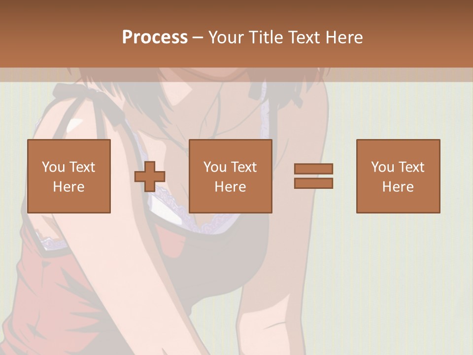 A Woman Sitting On The Ground With Her Legs Crossed PowerPoint Template