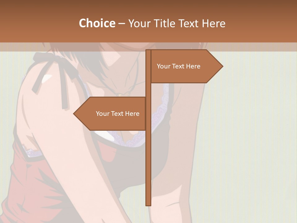 A Woman Sitting On The Ground With Her Legs Crossed PowerPoint Template