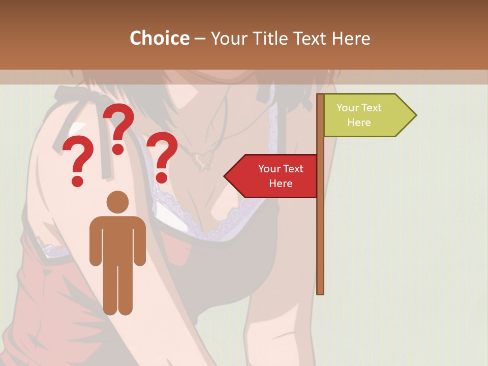 A Woman Sitting On The Ground With Her Legs Crossed PowerPoint Template