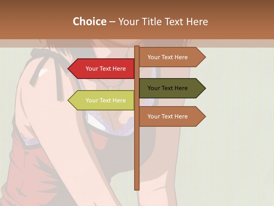 A Woman Sitting On The Ground With Her Legs Crossed PowerPoint Template