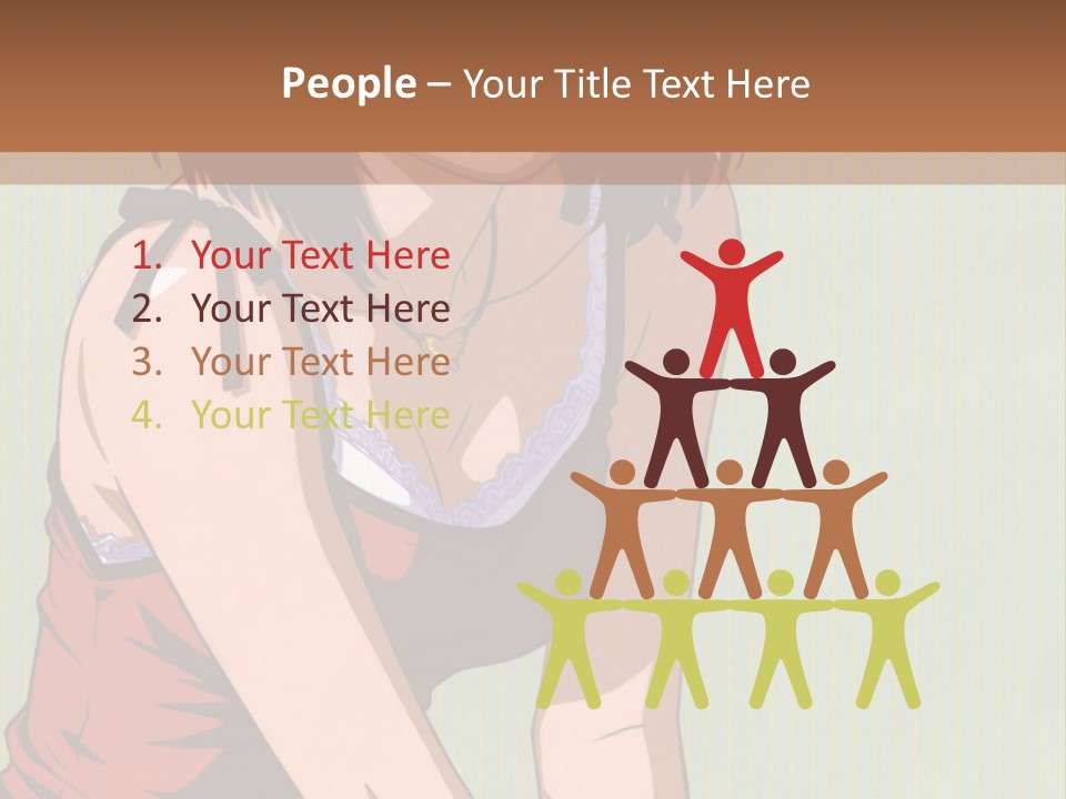 A Woman Sitting On The Ground With Her Legs Crossed PowerPoint Template