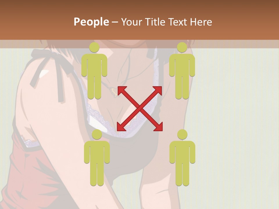 A Woman Sitting On The Ground With Her Legs Crossed PowerPoint Template