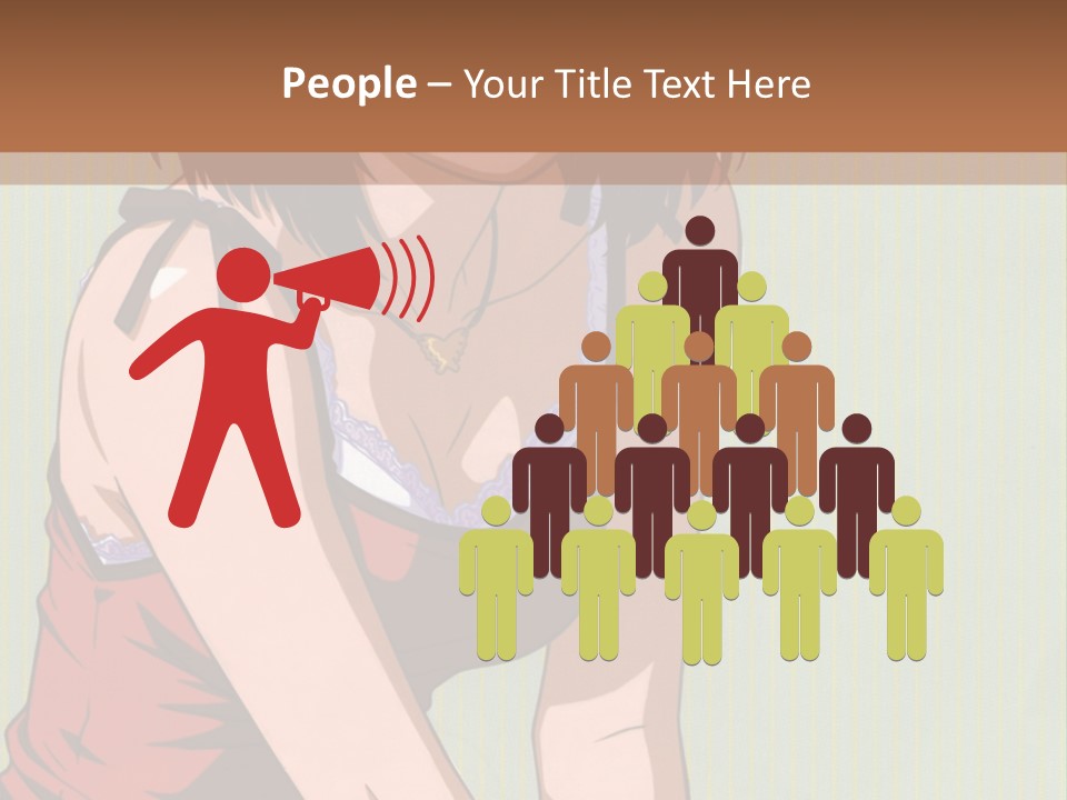 A Woman Sitting On The Ground With Her Legs Crossed PowerPoint Template