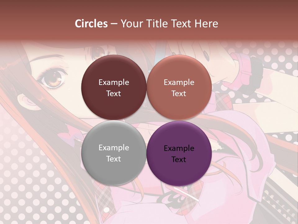 A Girl With Long Hair Holding A Pen In Her Hand PowerPoint Template