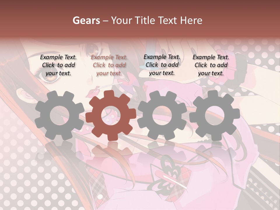 A Girl With Long Hair Holding A Pen In Her Hand PowerPoint Template