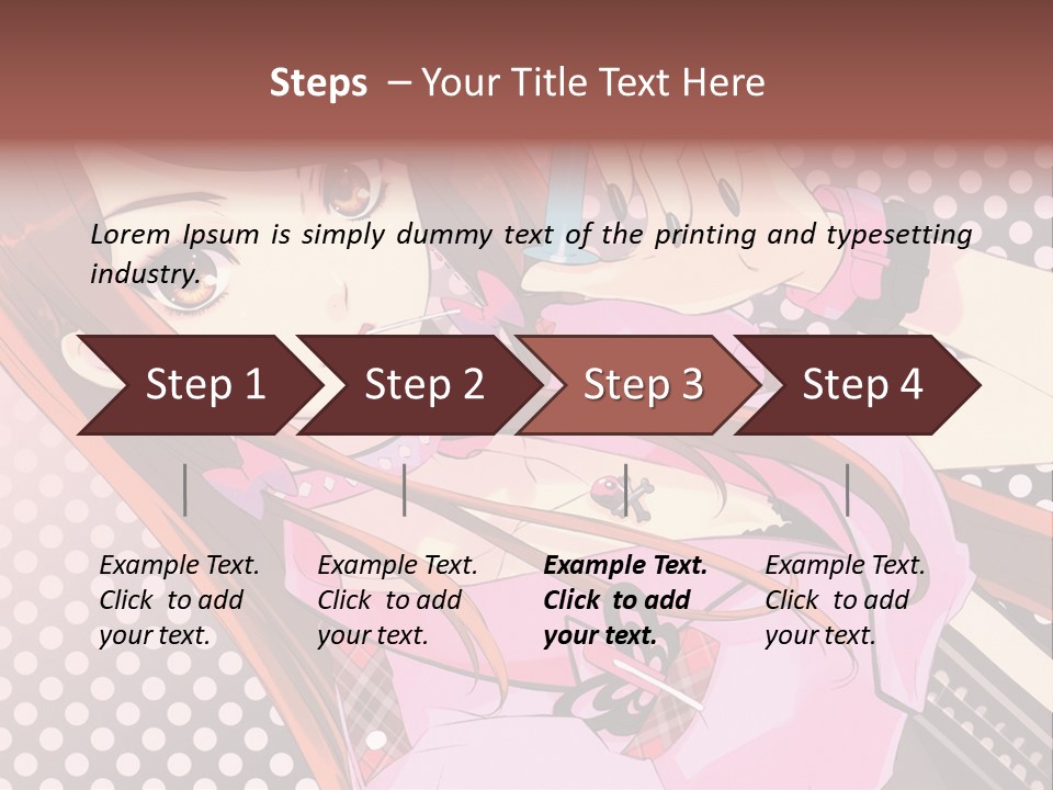 A Girl With Long Hair Holding A Pen In Her Hand PowerPoint Template