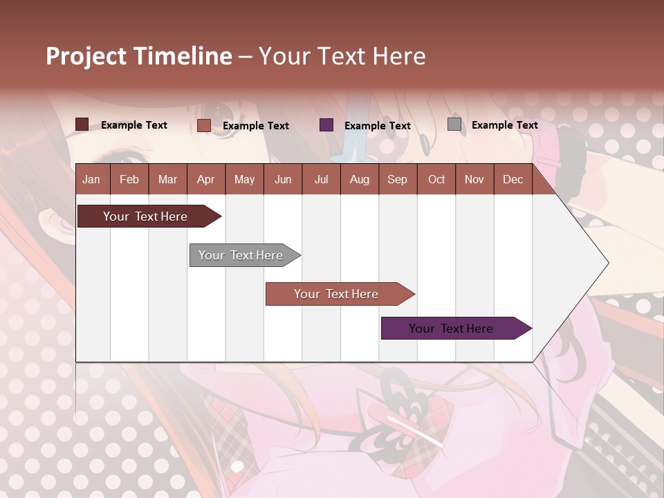 A Girl With Long Hair Holding A Pen In Her Hand PowerPoint Template