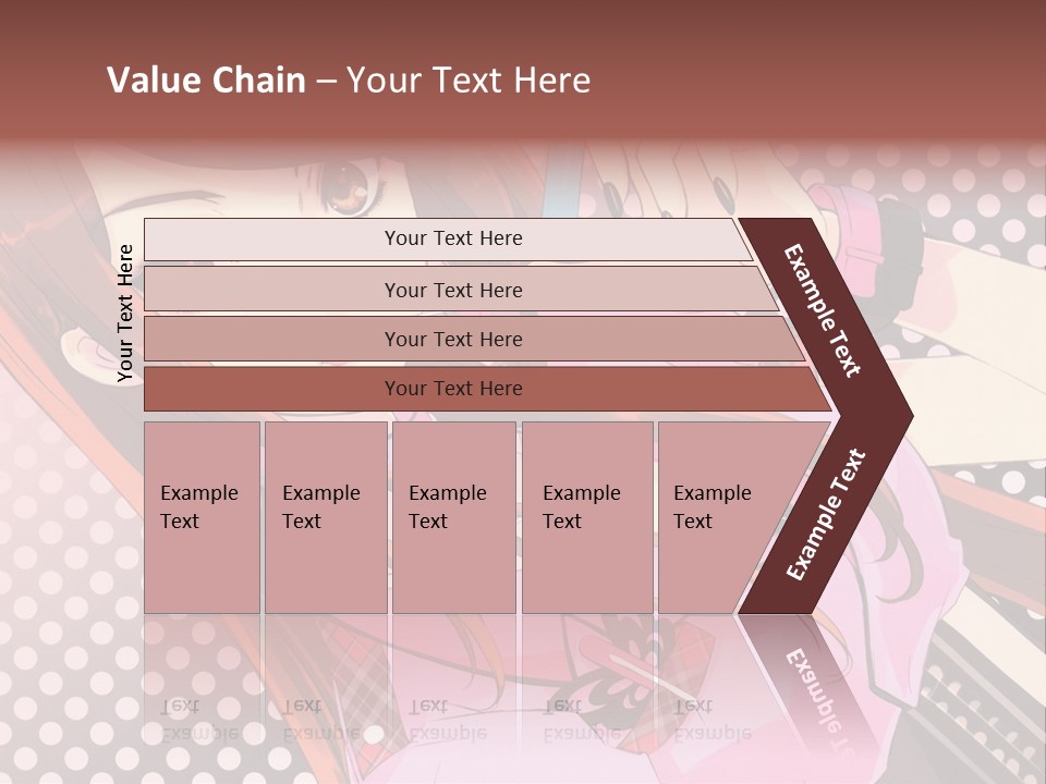 A Girl With Long Hair Holding A Pen In Her Hand PowerPoint Template