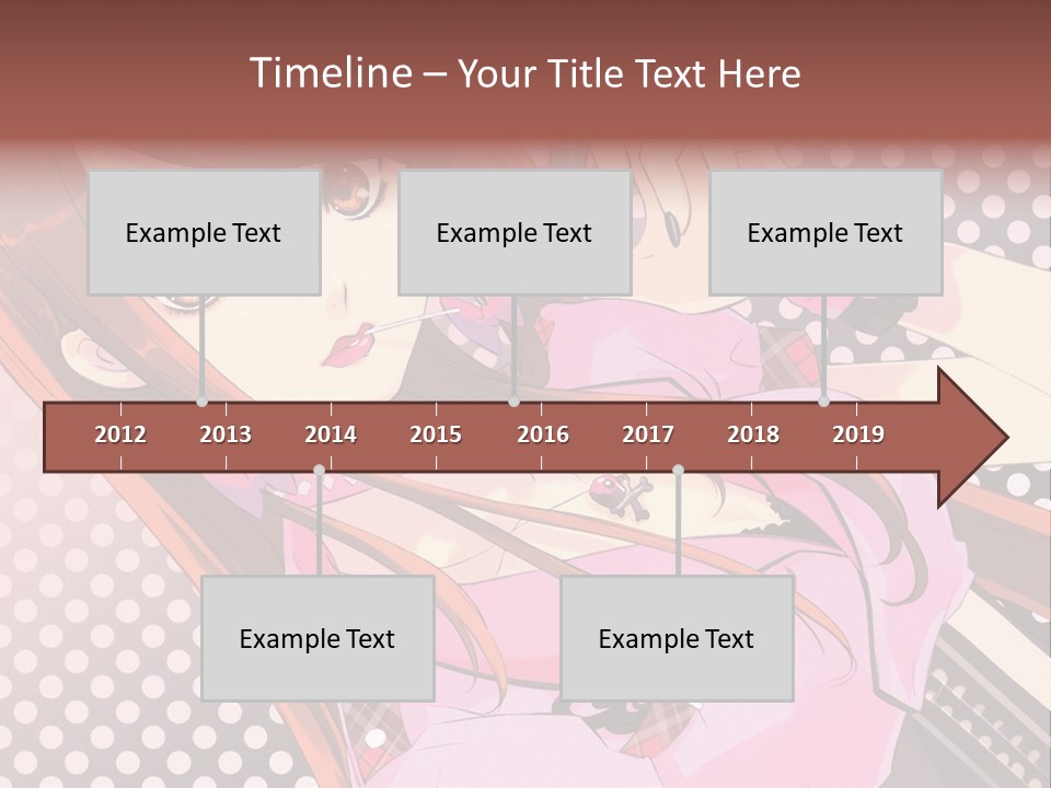 A Girl With Long Hair Holding A Pen In Her Hand PowerPoint Template