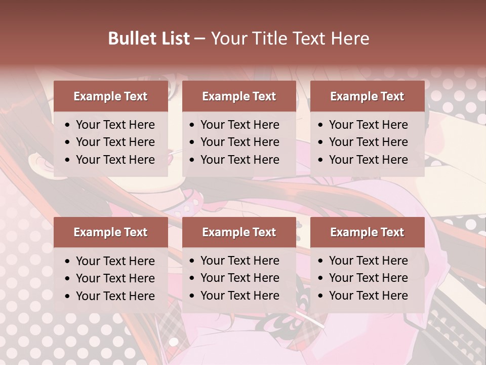 A Girl With Long Hair Holding A Pen In Her Hand PowerPoint Template