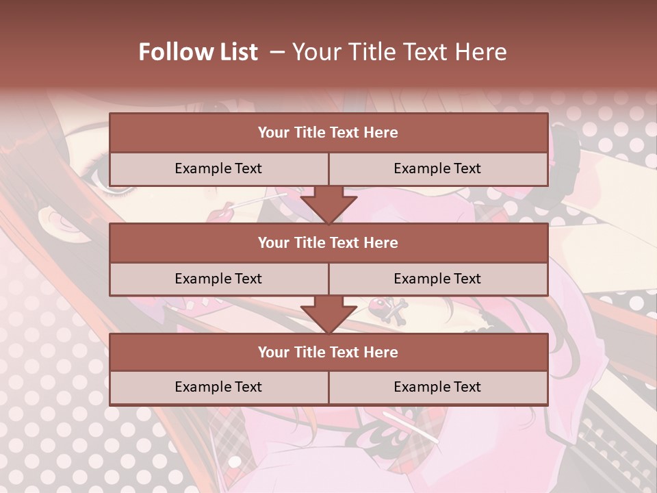 A Girl With Long Hair Holding A Pen In Her Hand PowerPoint Template