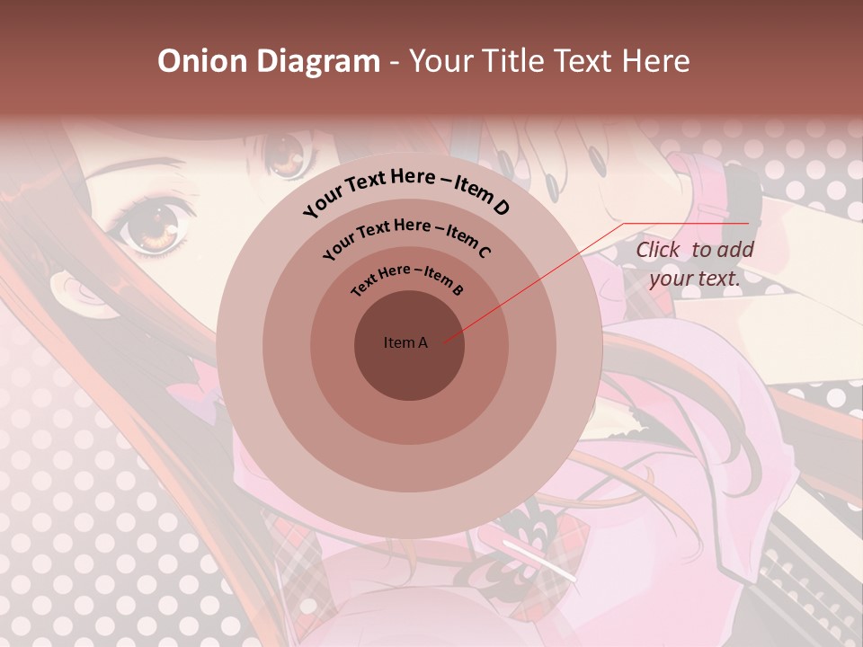 A Girl With Long Hair Holding A Pen In Her Hand PowerPoint Template