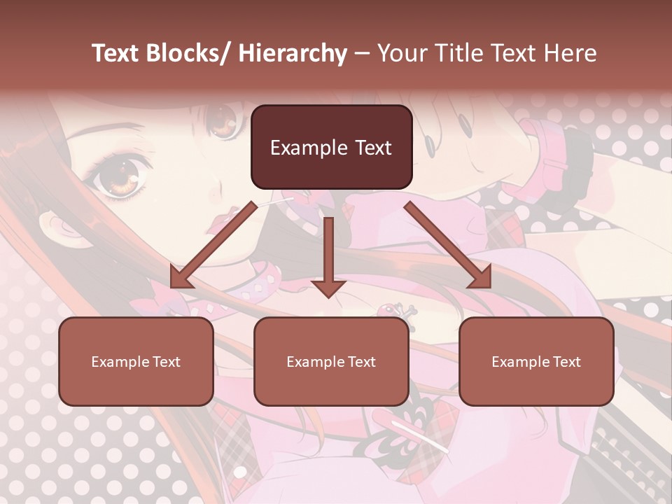 A Girl With Long Hair Holding A Pen In Her Hand PowerPoint Template