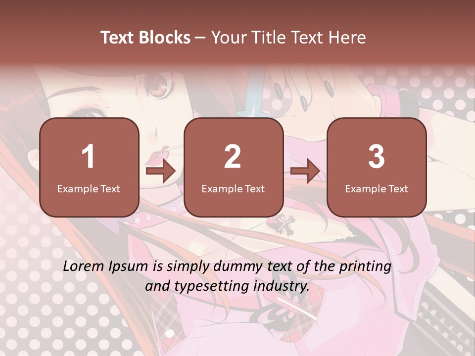 A Girl With Long Hair Holding A Pen In Her Hand PowerPoint Template