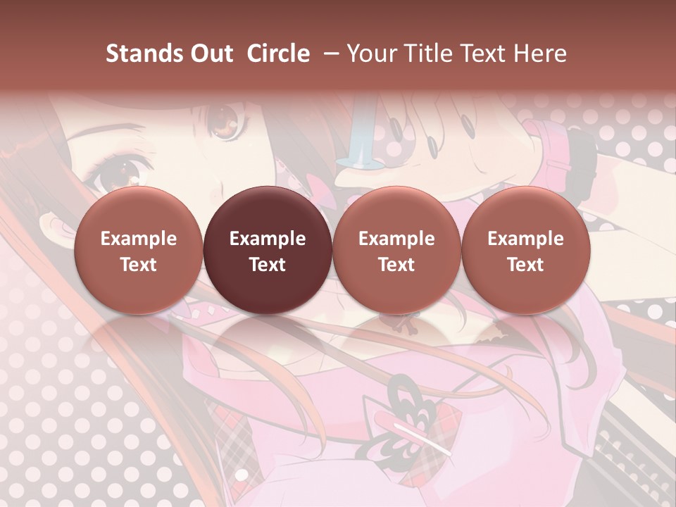 A Girl With Long Hair Holding A Pen In Her Hand PowerPoint Template