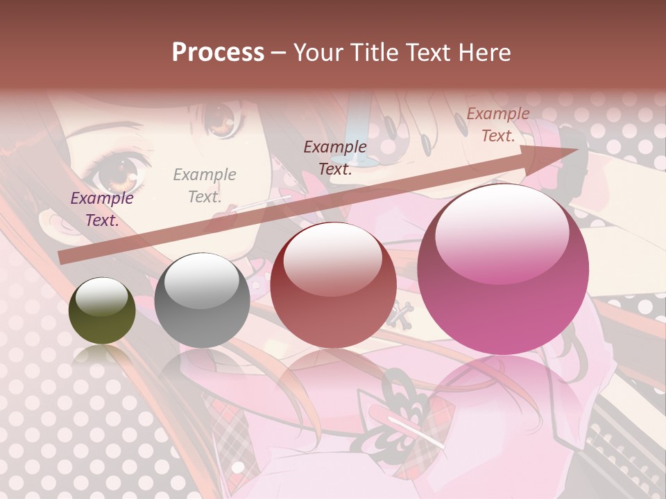 A Girl With Long Hair Holding A Pen In Her Hand PowerPoint Template