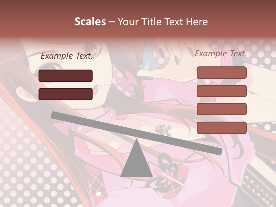 A Girl With Long Hair Holding A Pen In Her Hand PowerPoint Template