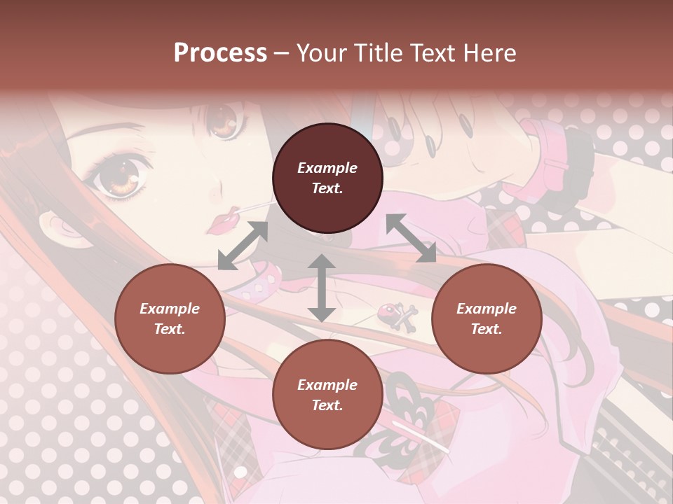 A Girl With Long Hair Holding A Pen In Her Hand PowerPoint Template