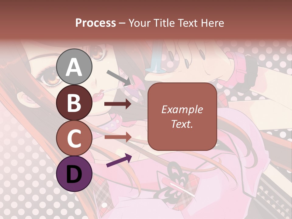 A Girl With Long Hair Holding A Pen In Her Hand PowerPoint Template