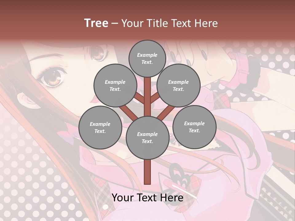 A Girl With Long Hair Holding A Pen In Her Hand PowerPoint Template