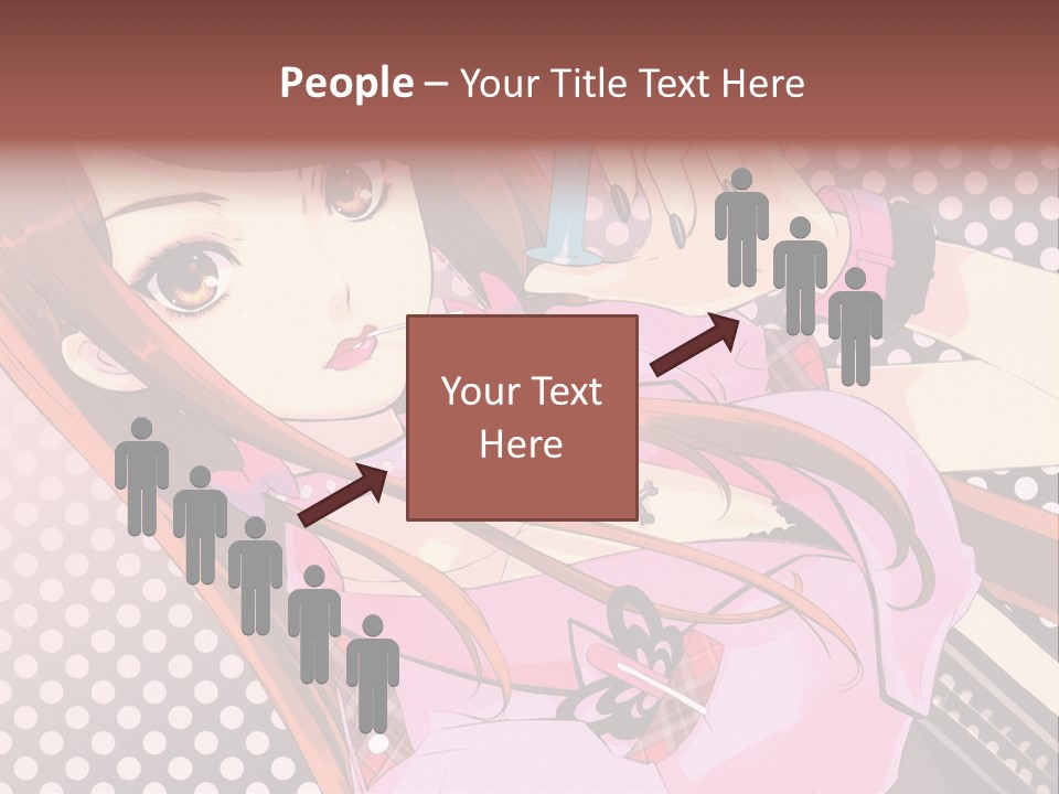 A Girl With Long Hair Holding A Pen In Her Hand PowerPoint Template