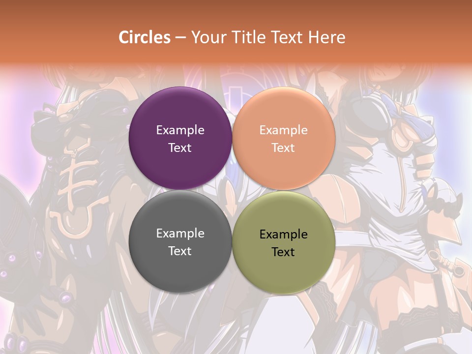 A Group Of Anime Characters Standing Next To Each Other PowerPoint Template