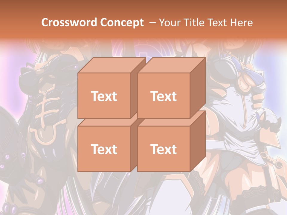 A Group Of Anime Characters Standing Next To Each Other PowerPoint Template