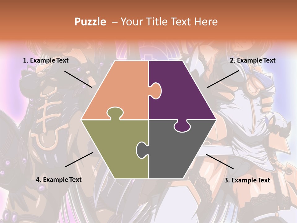 A Group Of Anime Characters Standing Next To Each Other PowerPoint Template