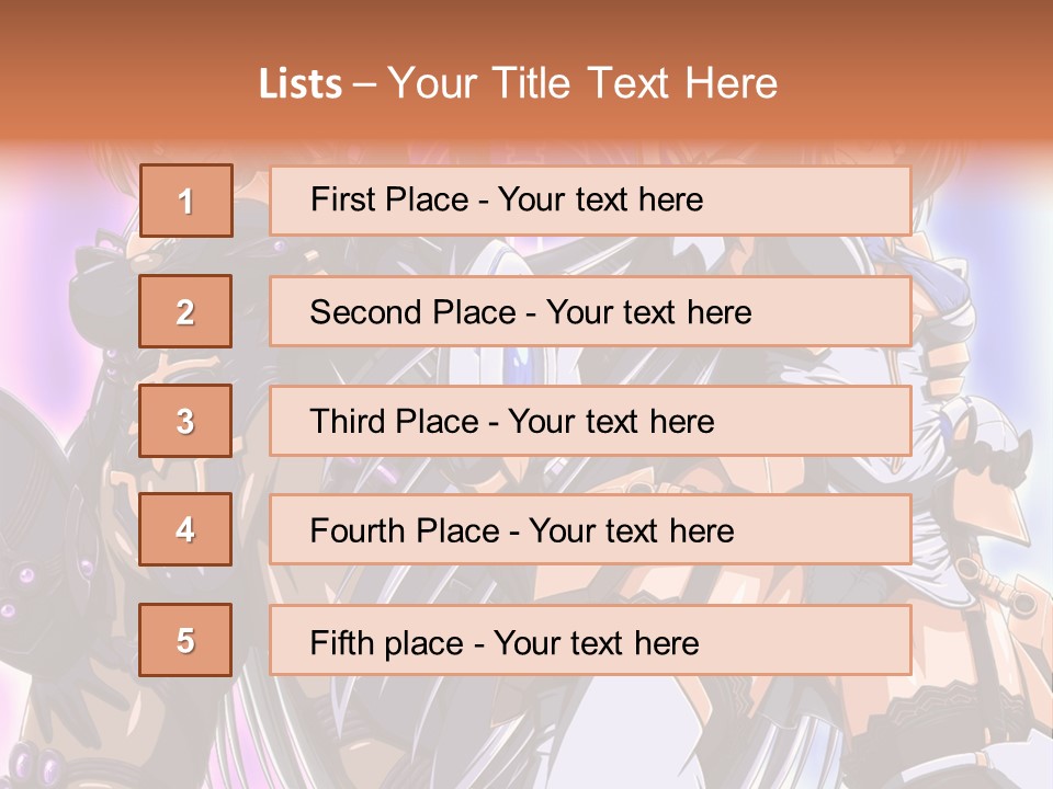 A Group Of Anime Characters Standing Next To Each Other PowerPoint Template