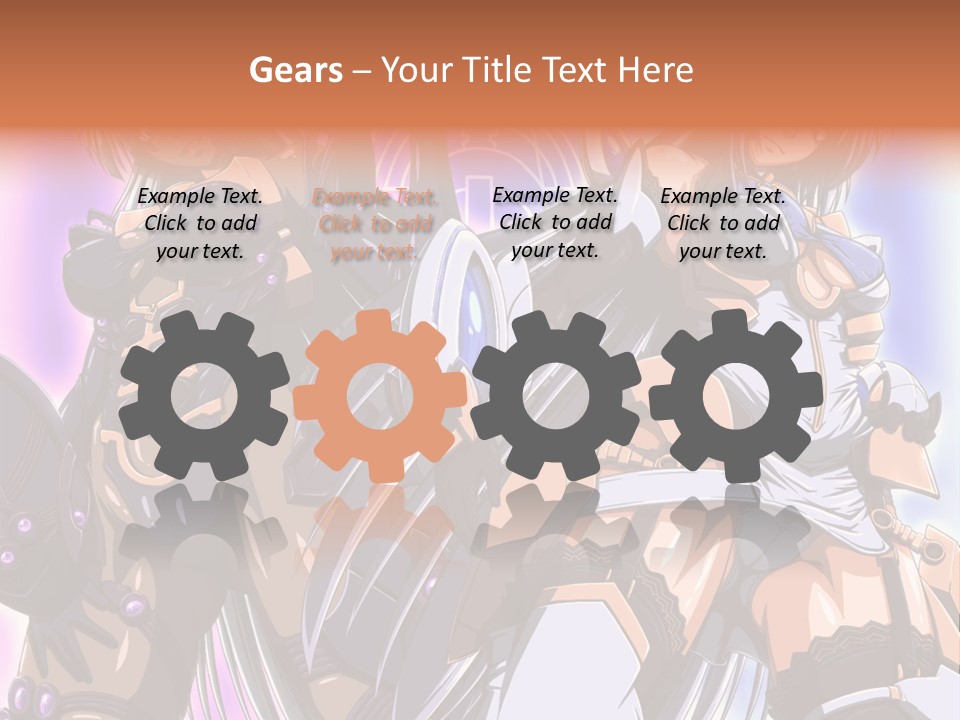 A Group Of Anime Characters Standing Next To Each Other PowerPoint Template