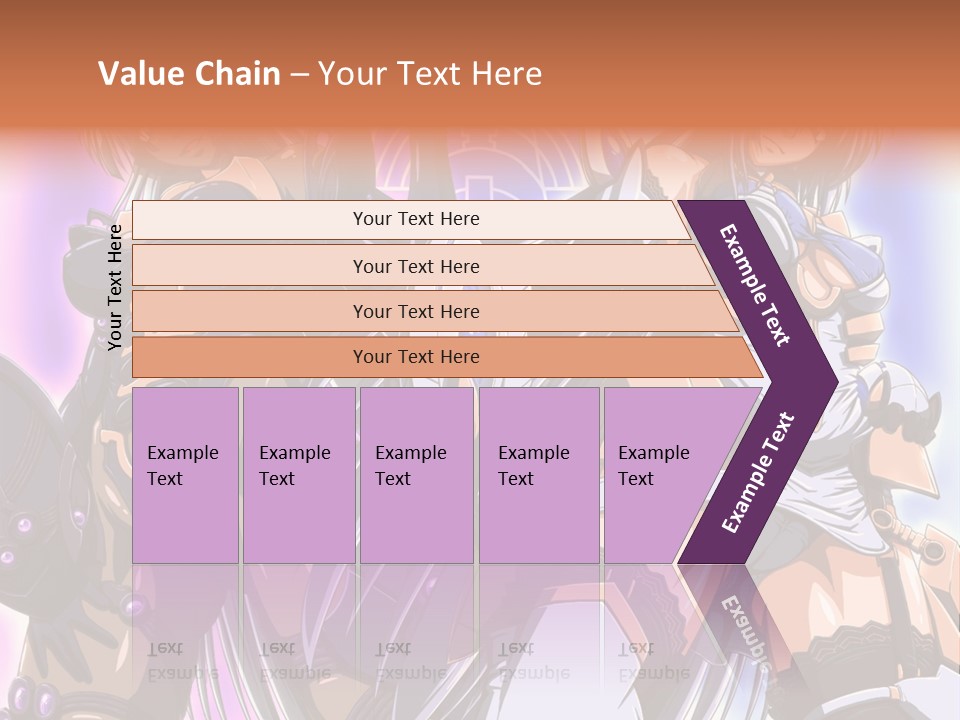 A Group Of Anime Characters Standing Next To Each Other PowerPoint Template