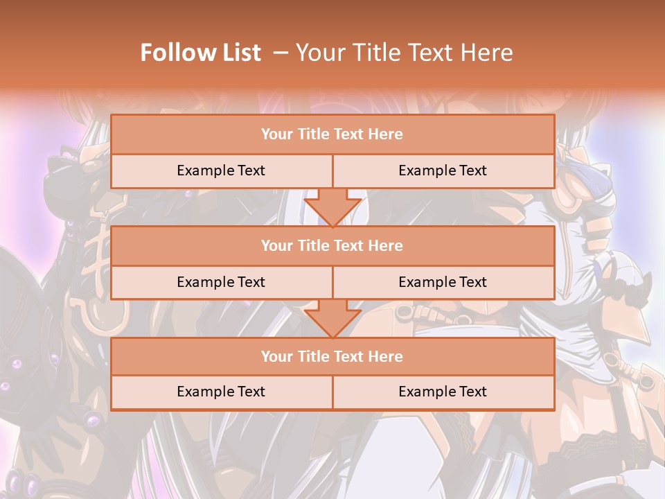 A Group Of Anime Characters Standing Next To Each Other PowerPoint Template