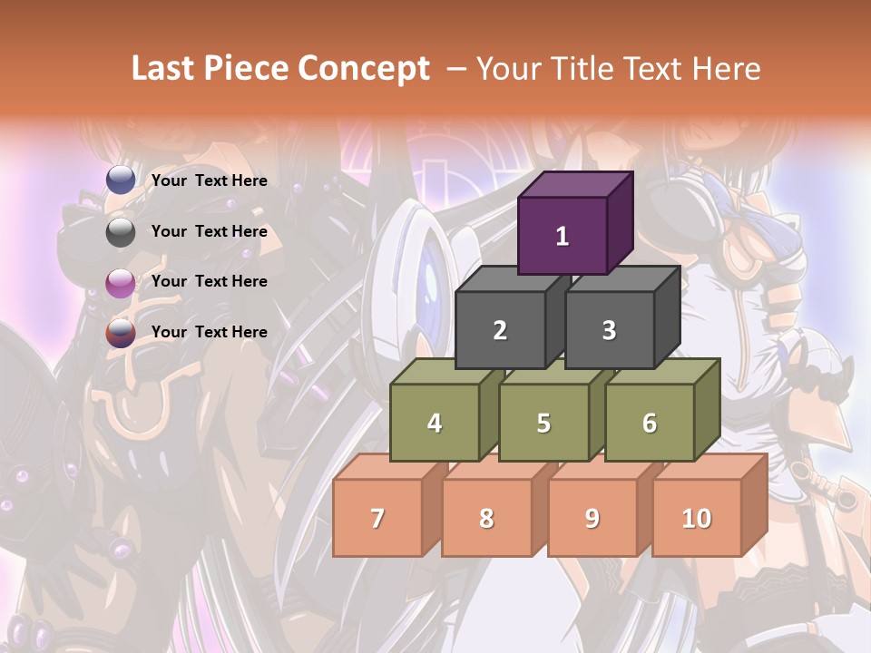 A Group Of Anime Characters Standing Next To Each Other PowerPoint Template