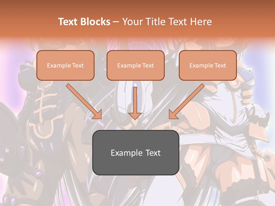 A Group Of Anime Characters Standing Next To Each Other PowerPoint Template