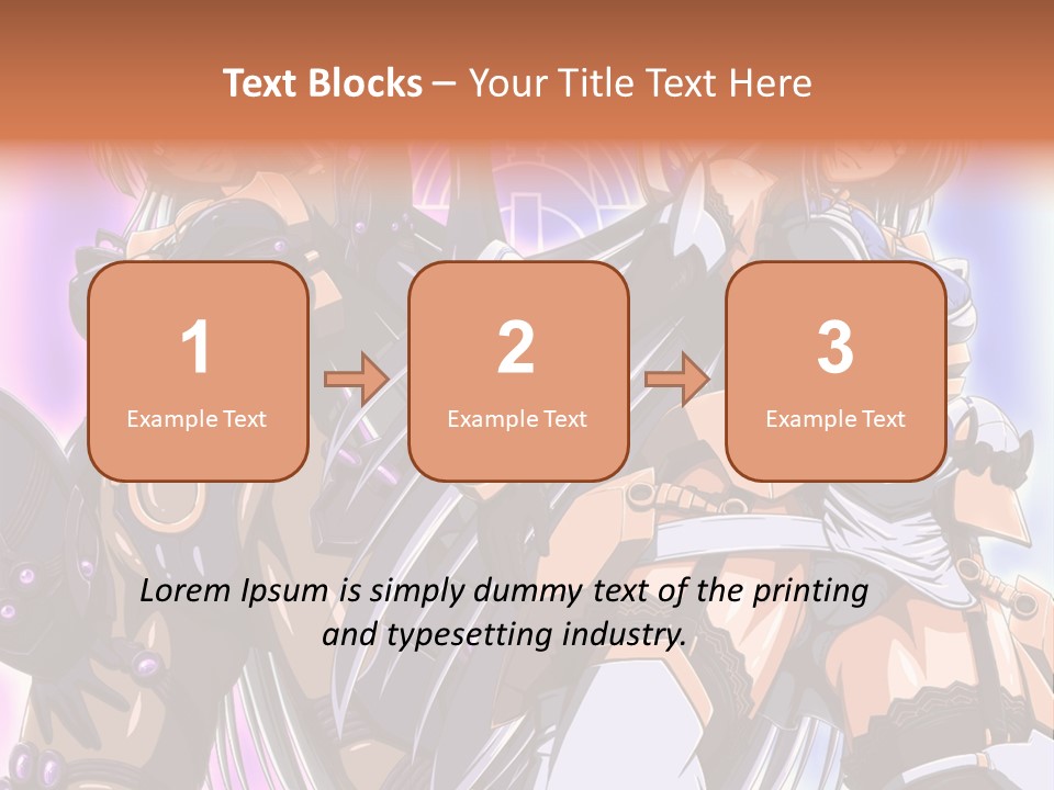 A Group Of Anime Characters Standing Next To Each Other PowerPoint Template