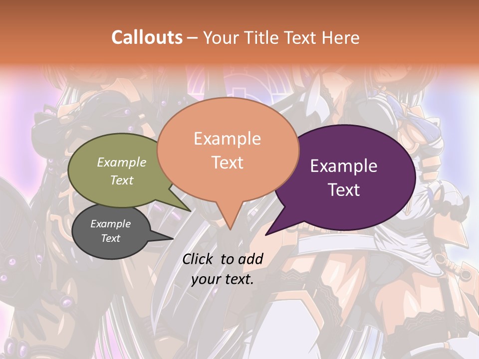 A Group Of Anime Characters Standing Next To Each Other PowerPoint Template